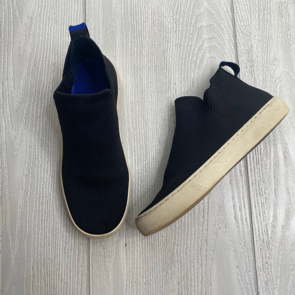 Rothy's Black Casual The Chelsea Knit Ankle Boots Sneakers Size 7
